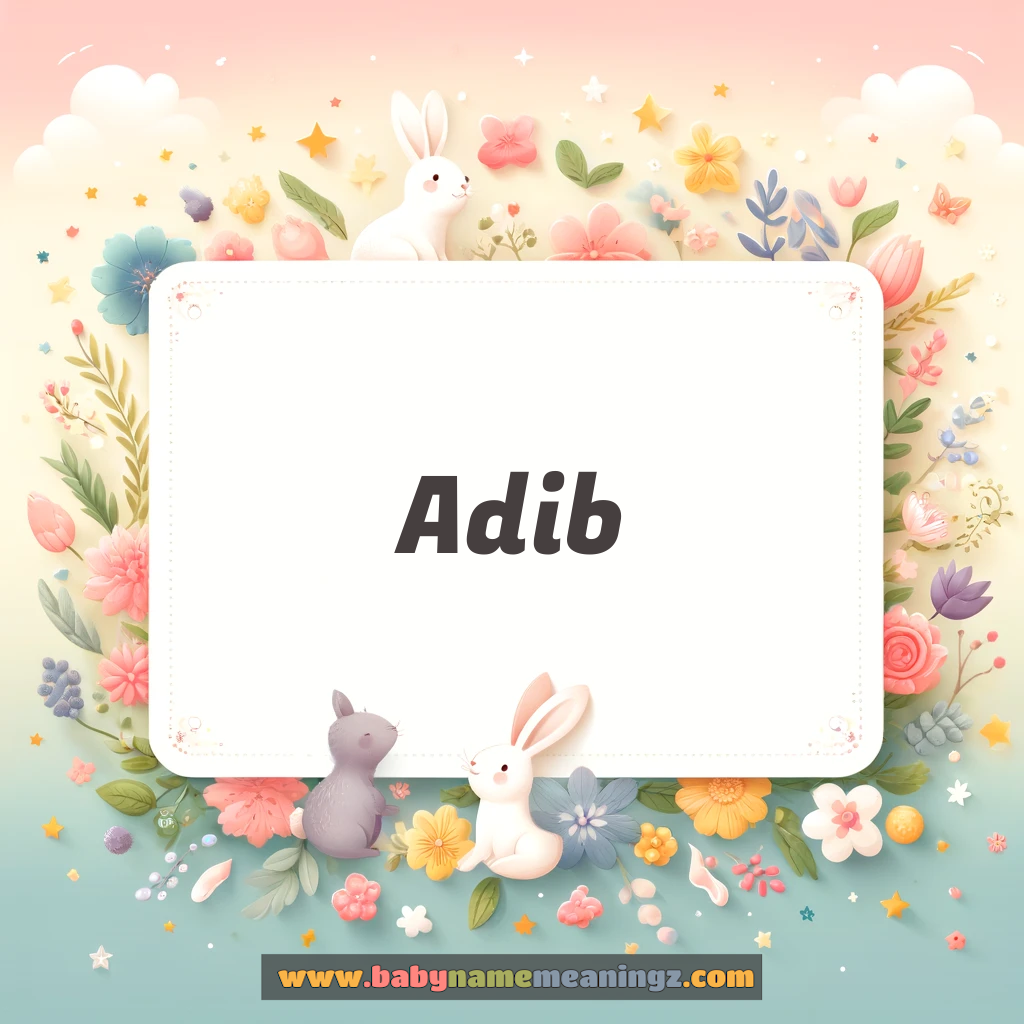 Adib Name Meaning  In Urdu & English (ادیب  Boy) Complete Guide