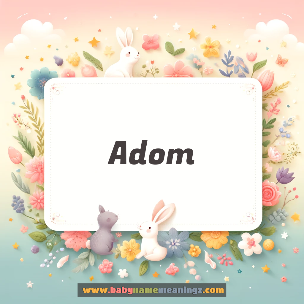 Adom Name Meaning  ( Boy) Complete Guide
