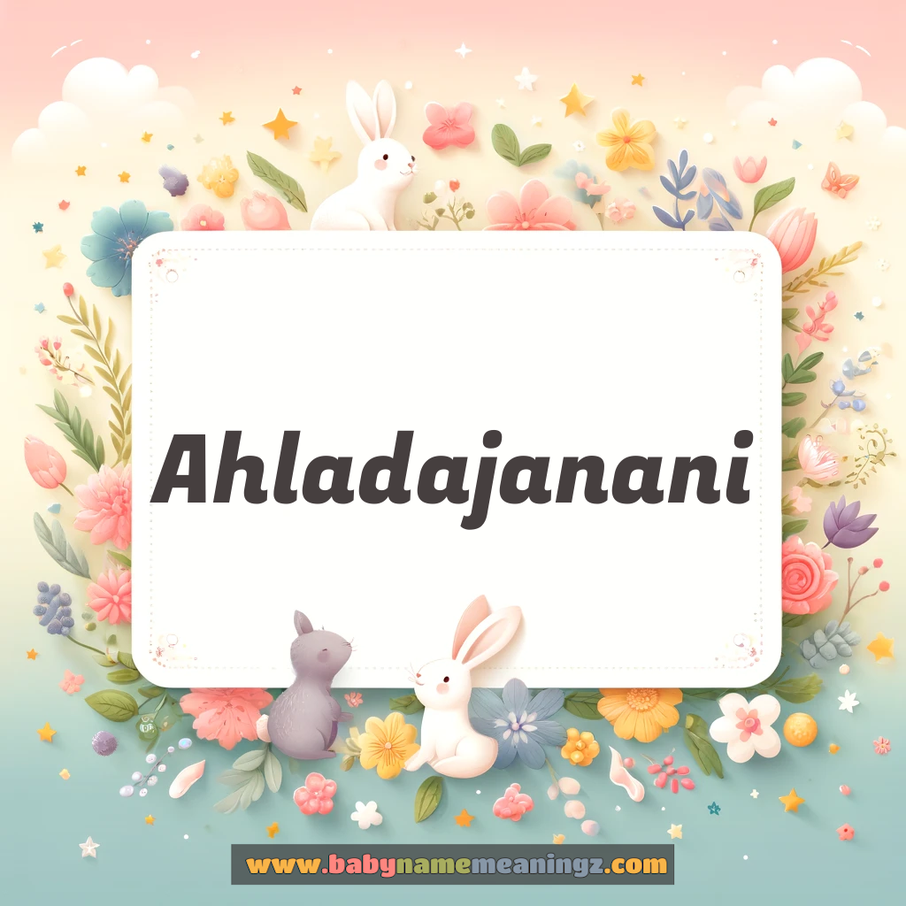 Ahladajanani Name Meaning  In Hindi & English (अहलादजनानी  Girl) Complete Guide