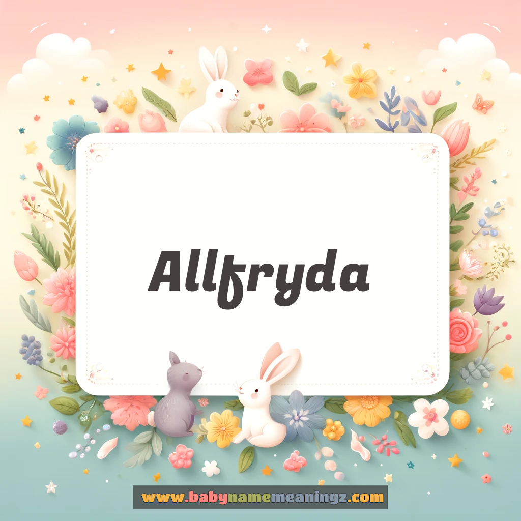 Allfryda Name Meaning  (  Girl) Complete Guide