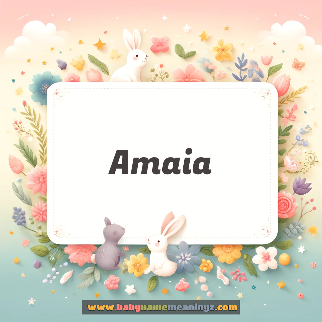 Amaia Name Meaning  (  Girl) Complete Guide