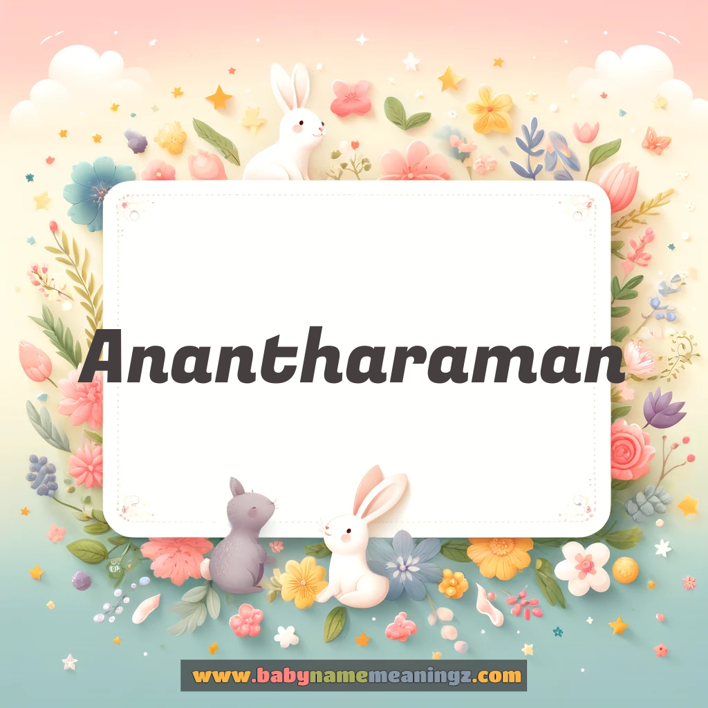 Anantharaman Name Meaning  In Hindi & English (अनंतरामण:  Boy) Complete Guide