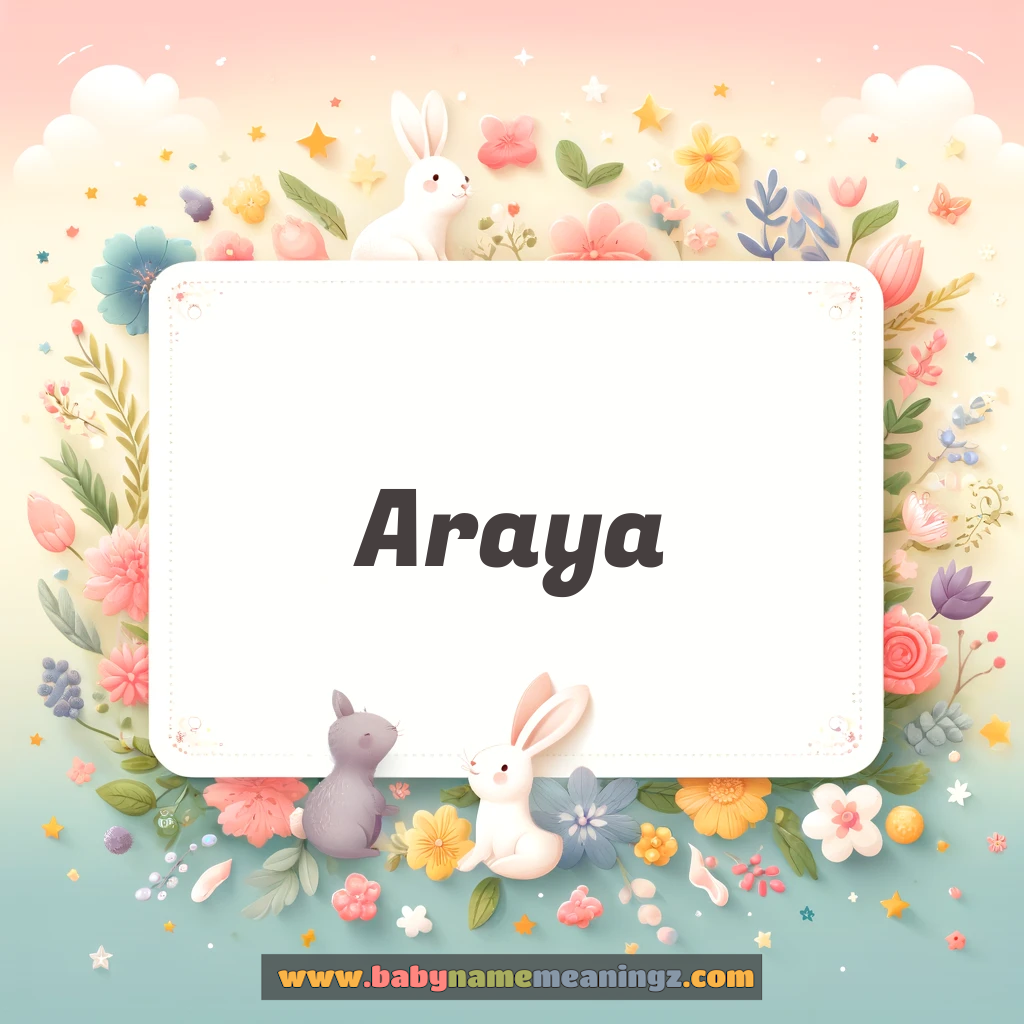 Araya Name Meaning  ( Girl) Complete Guide