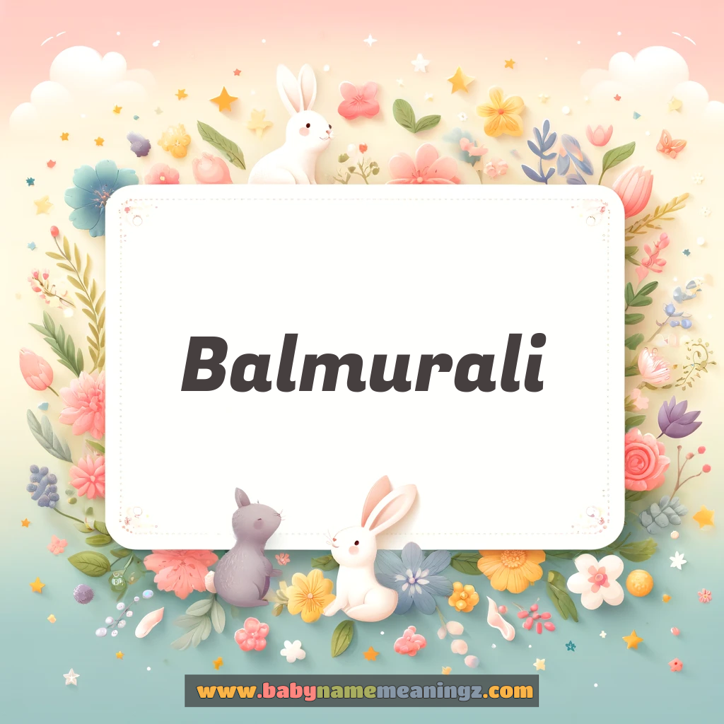Balmurali Name Meaning  In Hindi & English (बालमुराली  Boy) Complete Guide