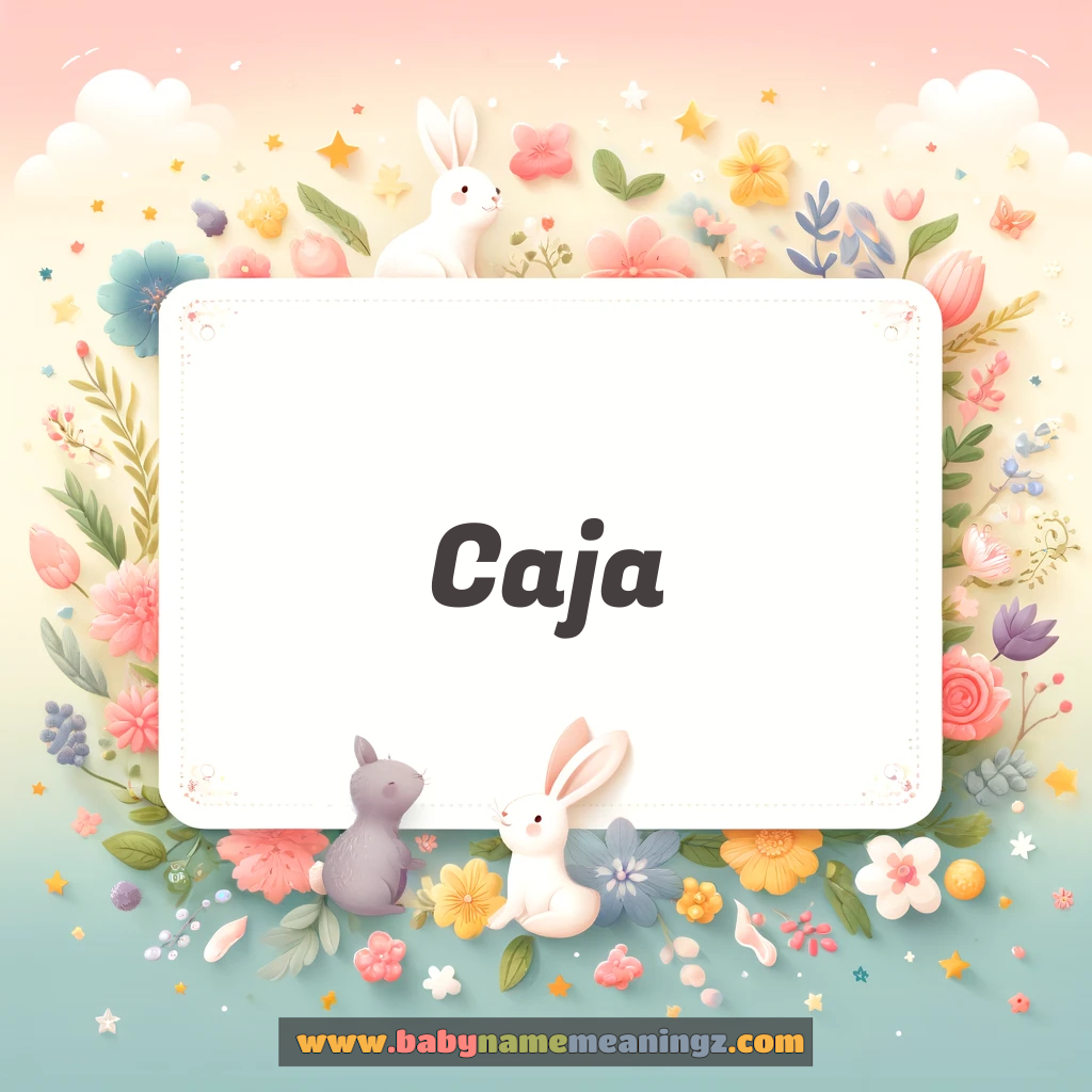 Caja Name Meaning  (  Girl) Complete Guide