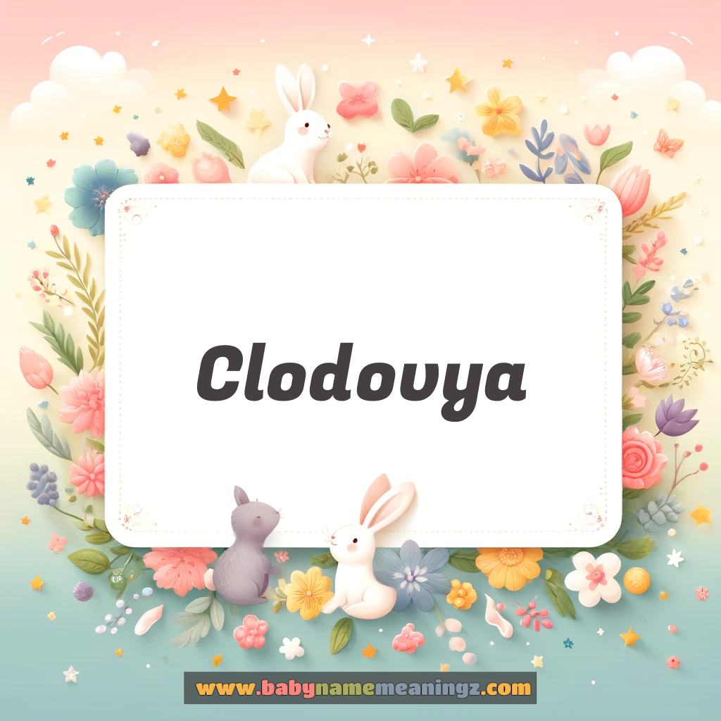 Clodovya Name Meaning -  Origin and Popularity