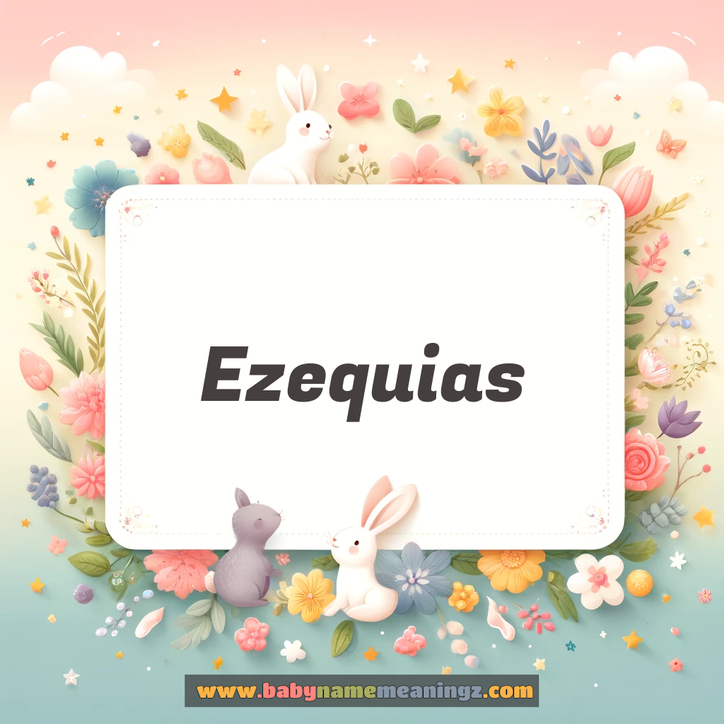 Ezequias Name Meaning  (  Boy) Complete Guide