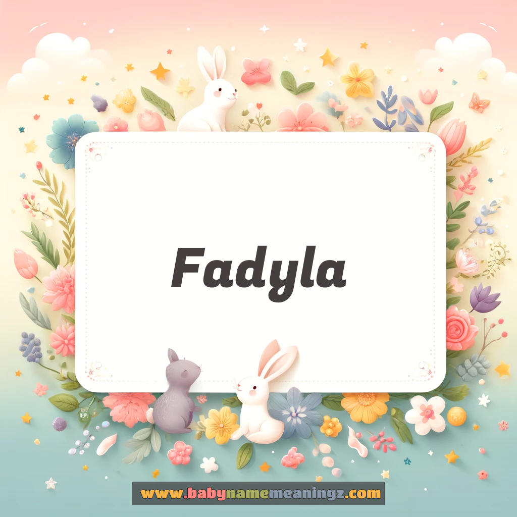 Fadyla Name Meaning  ( Girl) Complete Guide