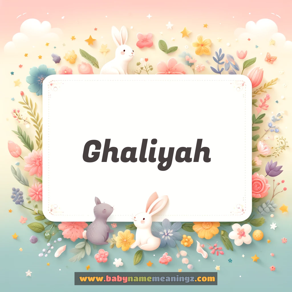 Ghaliyah Name Meaning  In Urdu (غالیہ Girl) Complete Guide