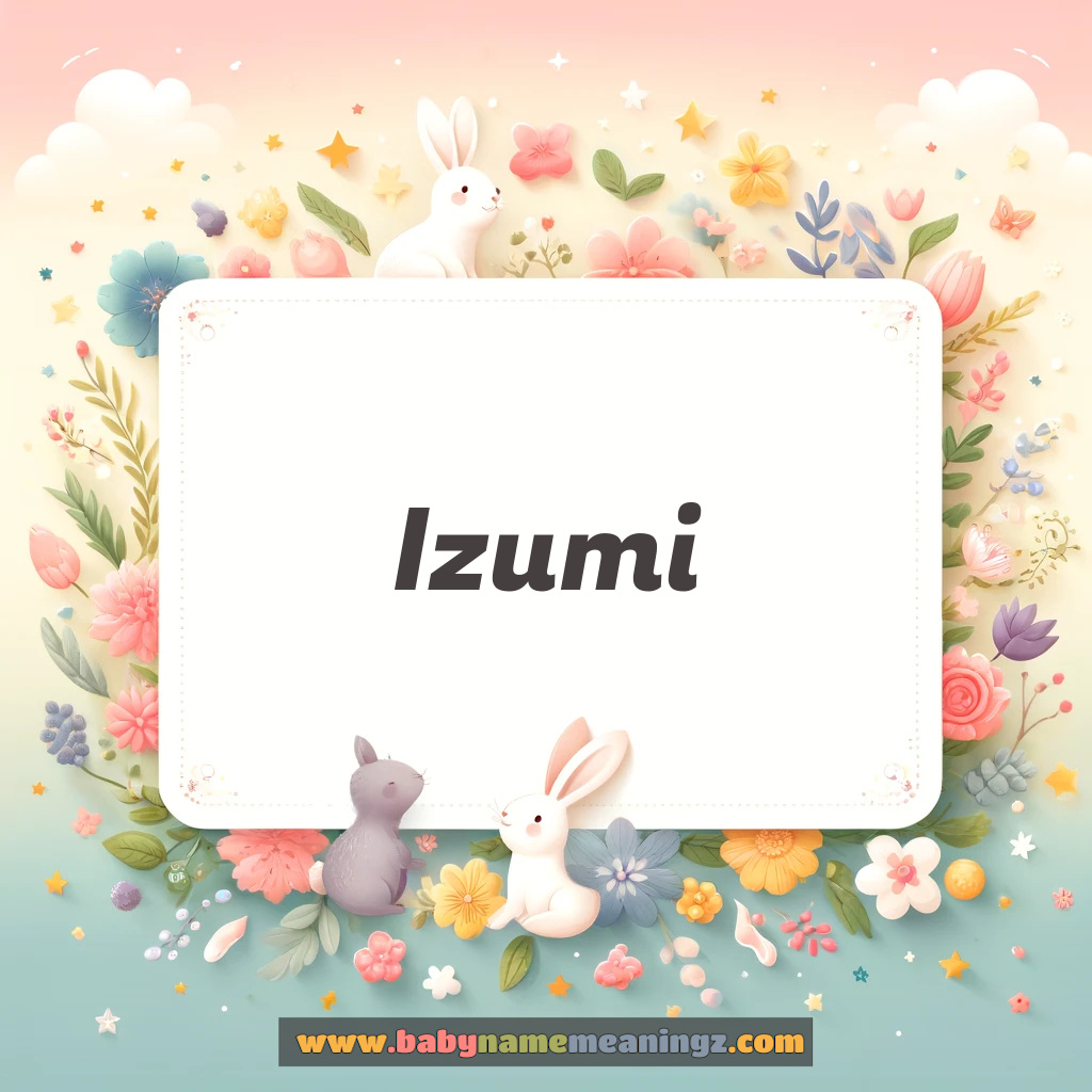 Izumi Name Meaning & Izumi Origin, Lucky Number, Gender, Pronounce
