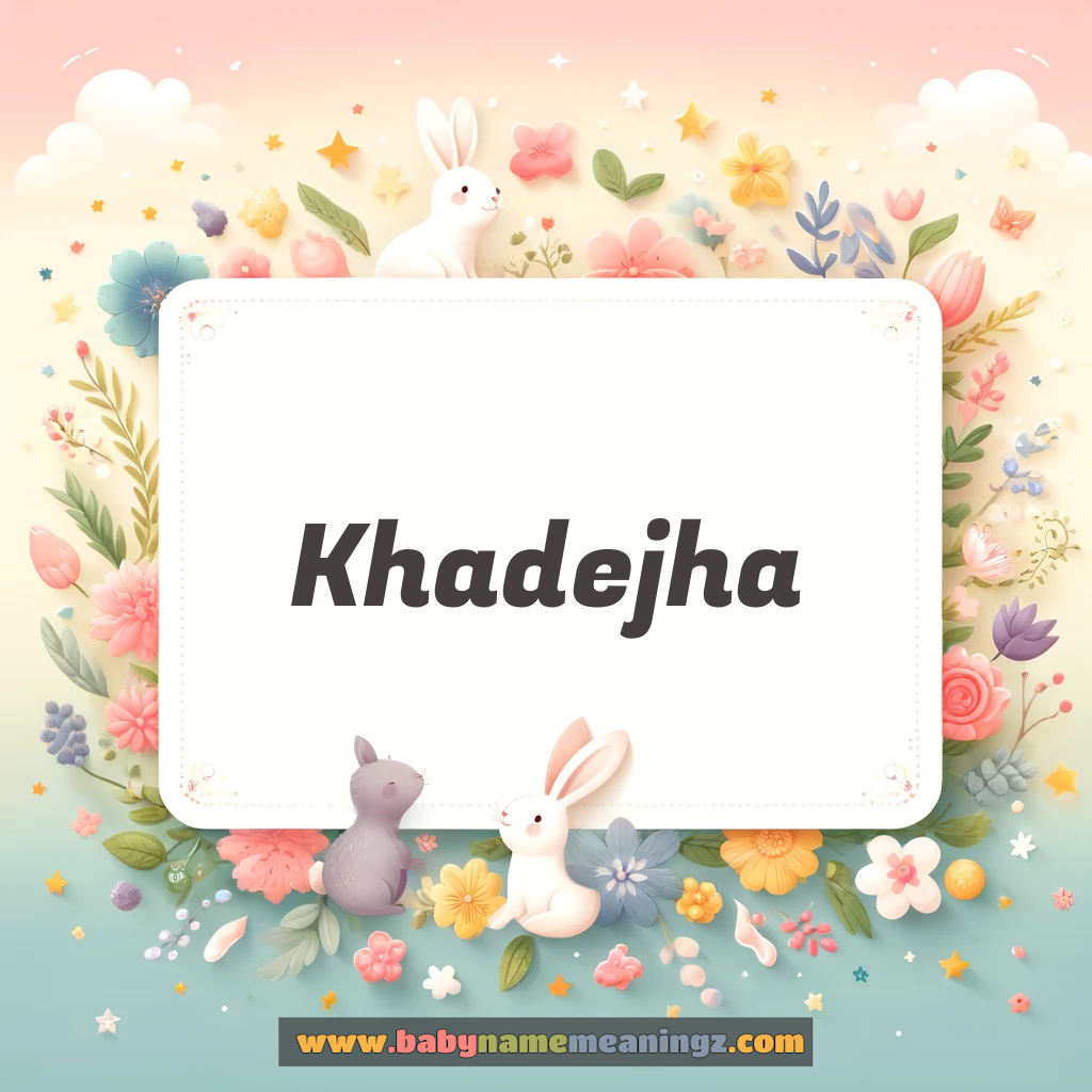 Khadejha Name Meaning  (خدیجہ  Girl) Complete Guide