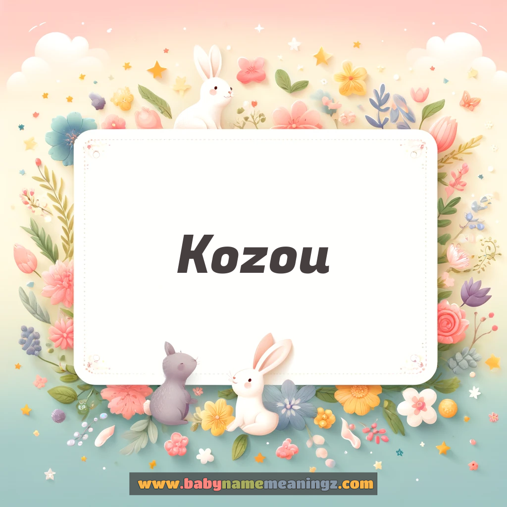 Kozou Name Meaning & Kozou Origin, Lucky Number, Gender, Pronounce