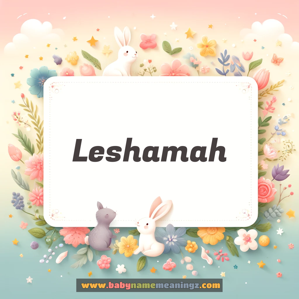 Leshamah Name Meaning  ( Girl) Complete Guide