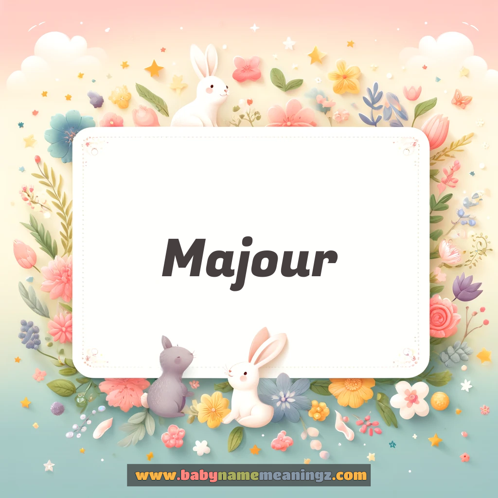 Majour Name Meaning & Majour Origin, Lucky Number, Gender, Pronounce
