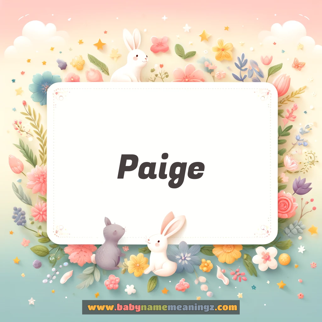 Paige Name Meaning & Paige Origin, Lucky Number, Gender, Pronounce