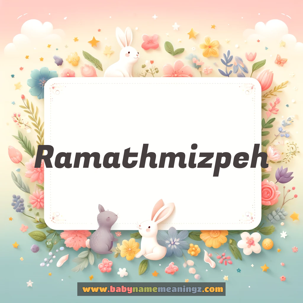 Ramathmizpeh Name Meaning  (  Boy) Complete Guide