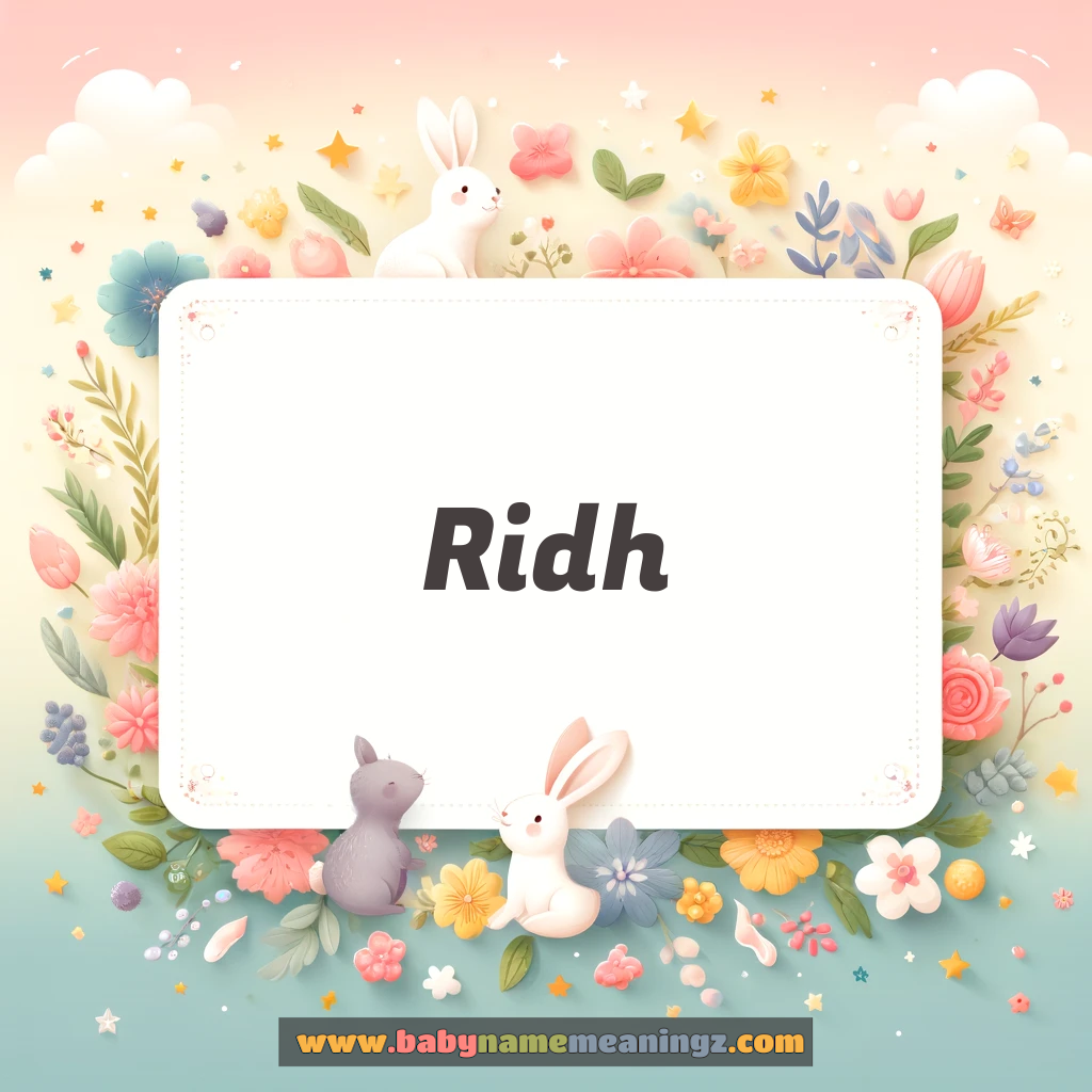 Ridh Name Meaning  (رِد  Girl) Complete Guide