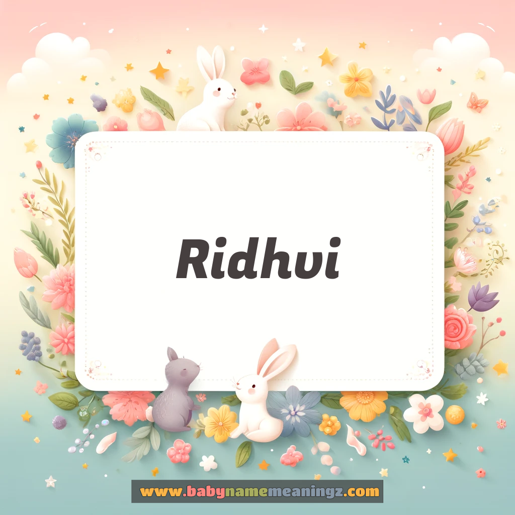 Ridhvi Name Meaning  In Hindi (रिद्धवी Girl) Complete Guide