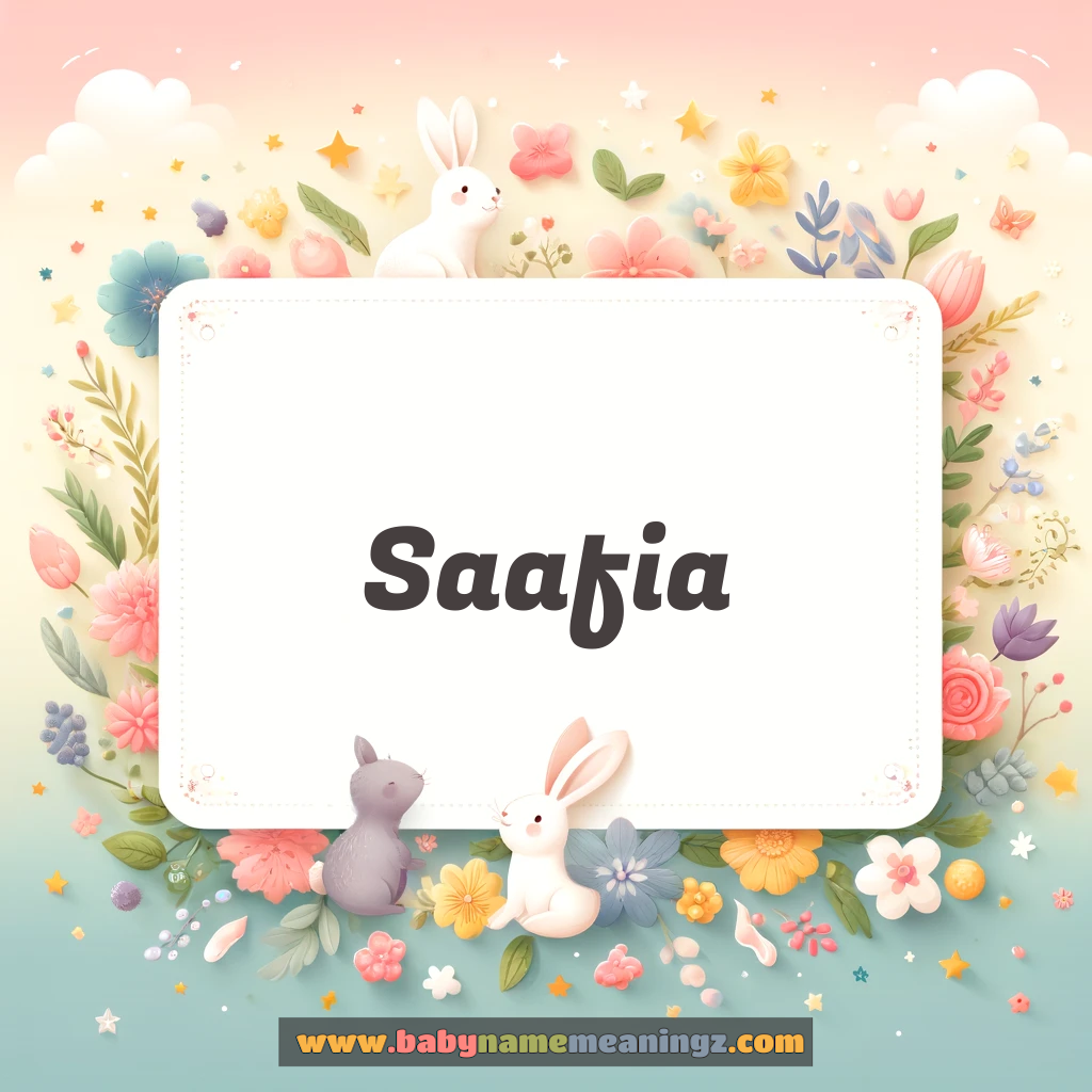 Saafia Name Meaning  (صفیہ  Girl) Complete Guide