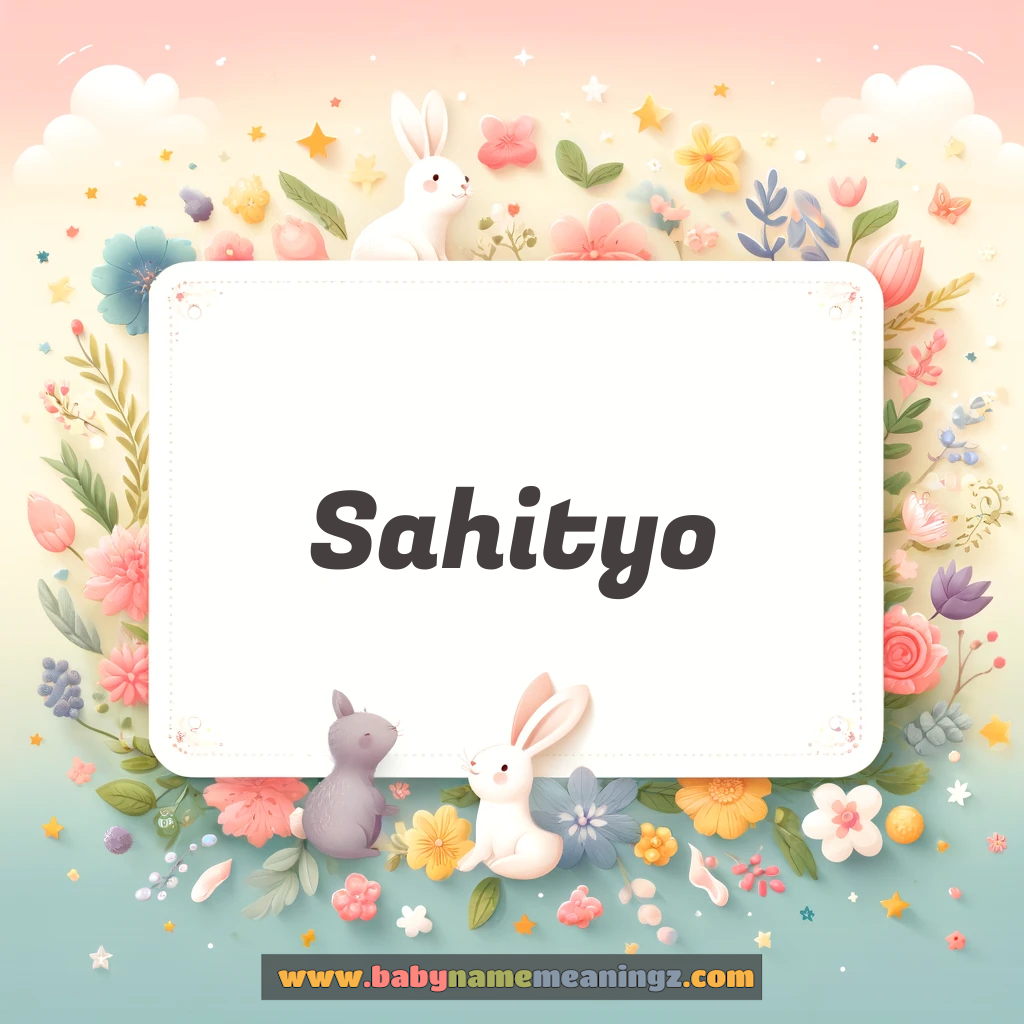 Sahityo Name Meaning  In Hindi & English (साहित्यो  Boy) Complete Guide