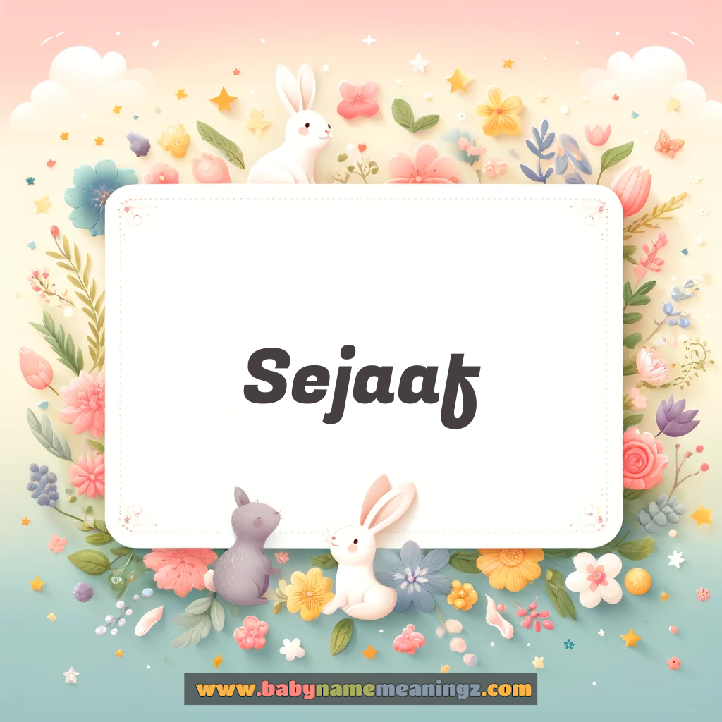 Sejaaf Name Meaning - سجاف Origin and Popularity