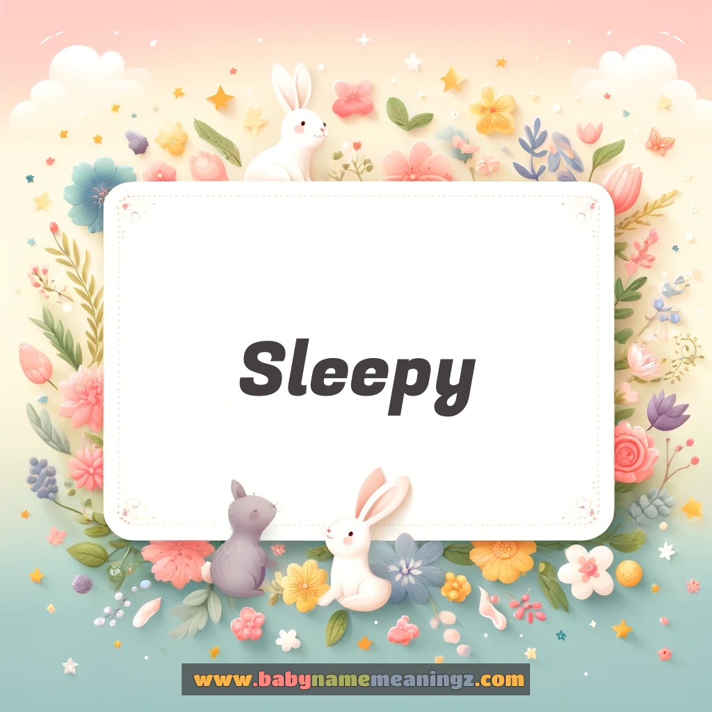 Sleepy Name Meaning & Sleepy Origin, Lucky Number, Gender, Pronounce
