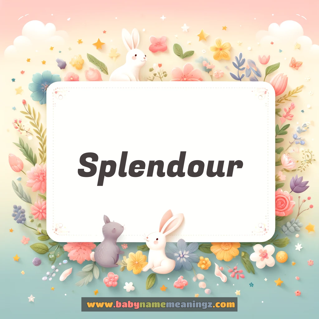 Splendour Name Meaning & Splendour Origin, Lucky Number, Gender, Pronounce