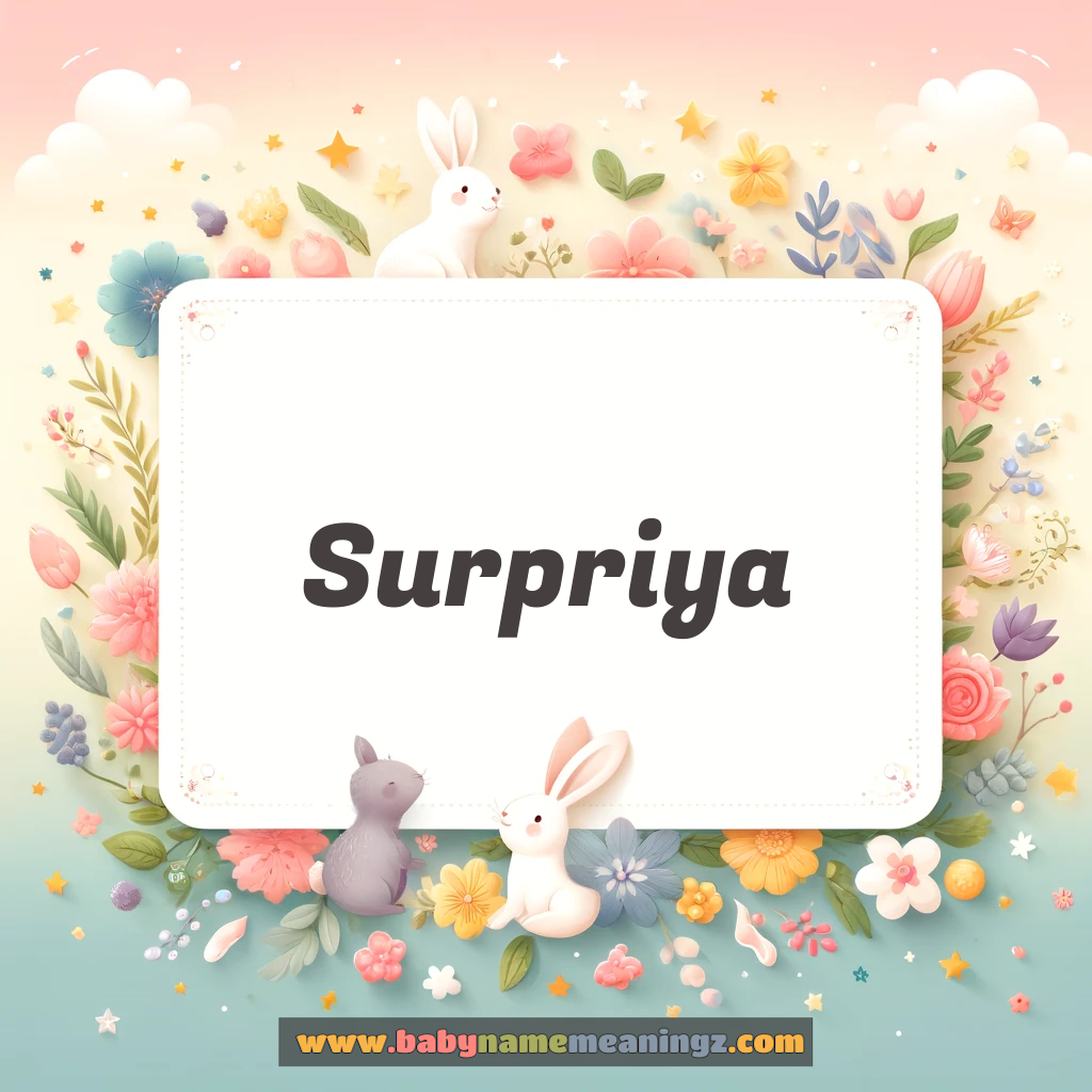 Surpriya Name Meaning -  Origin and Popularity