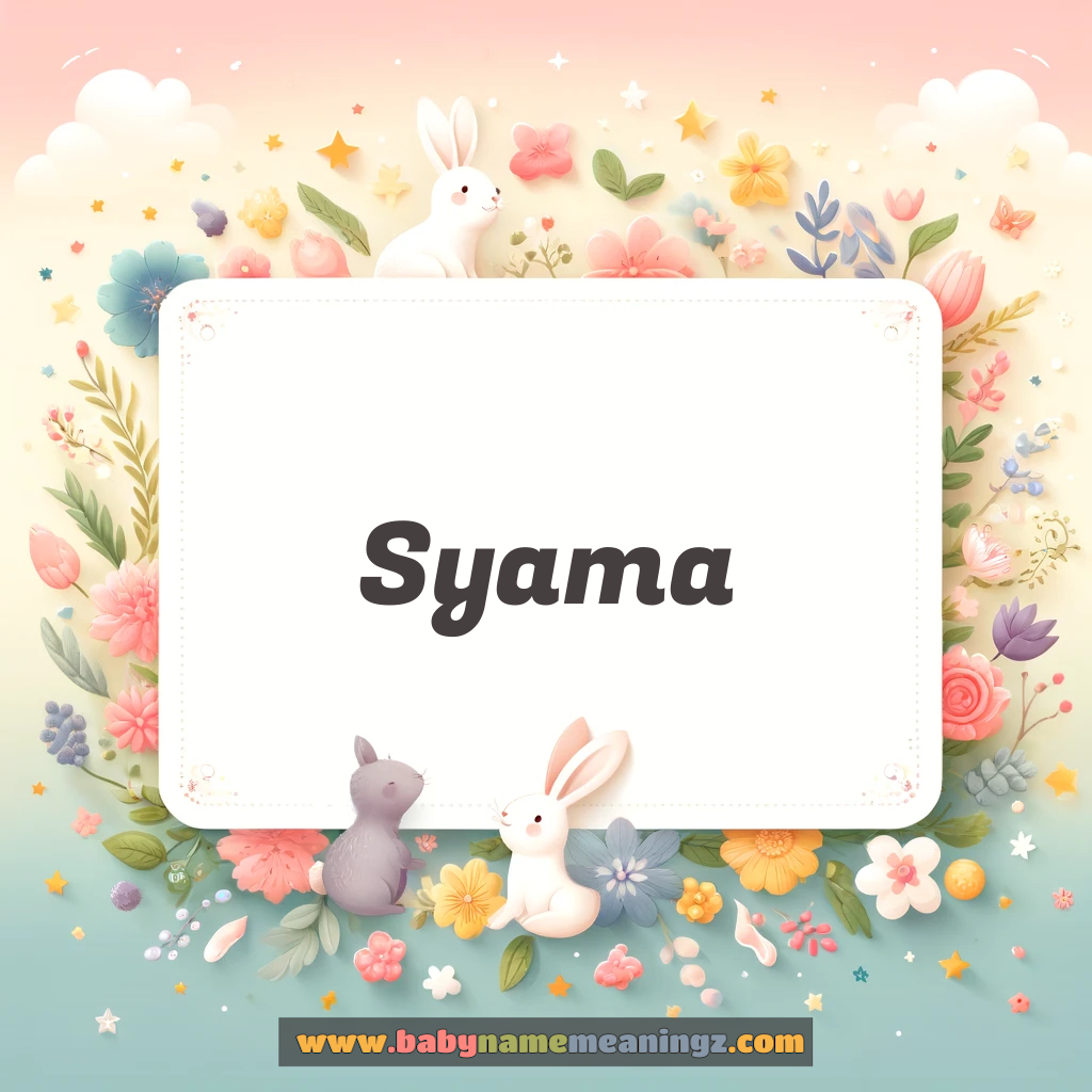 Syama Name Meaning  In Hindi & English (श्याम  Girl) Complete Guide