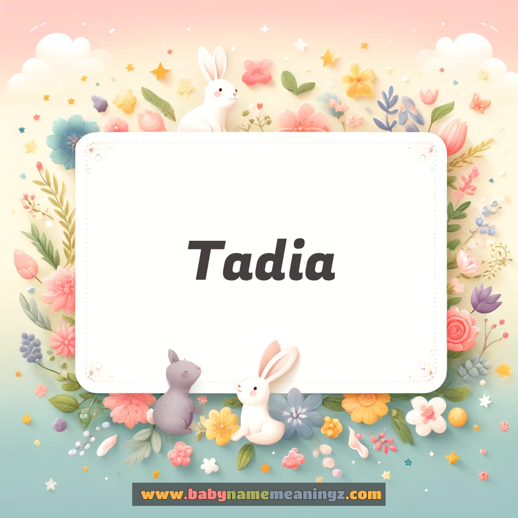 Tadia Name Meaning & Tadia (تادیہ) Origin, Lucky Number, Gender, Pronounce
