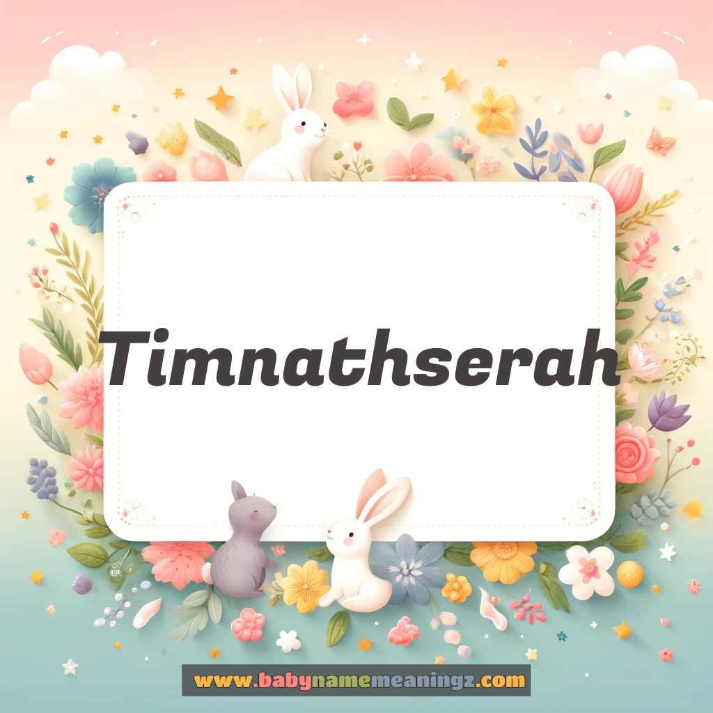 Timnathserah Name Meaning  (  Boy) Complete Guide