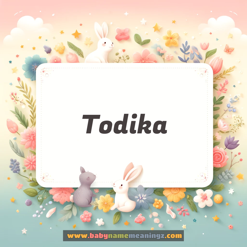 Todika Name Meaning -  Origin and Popularity