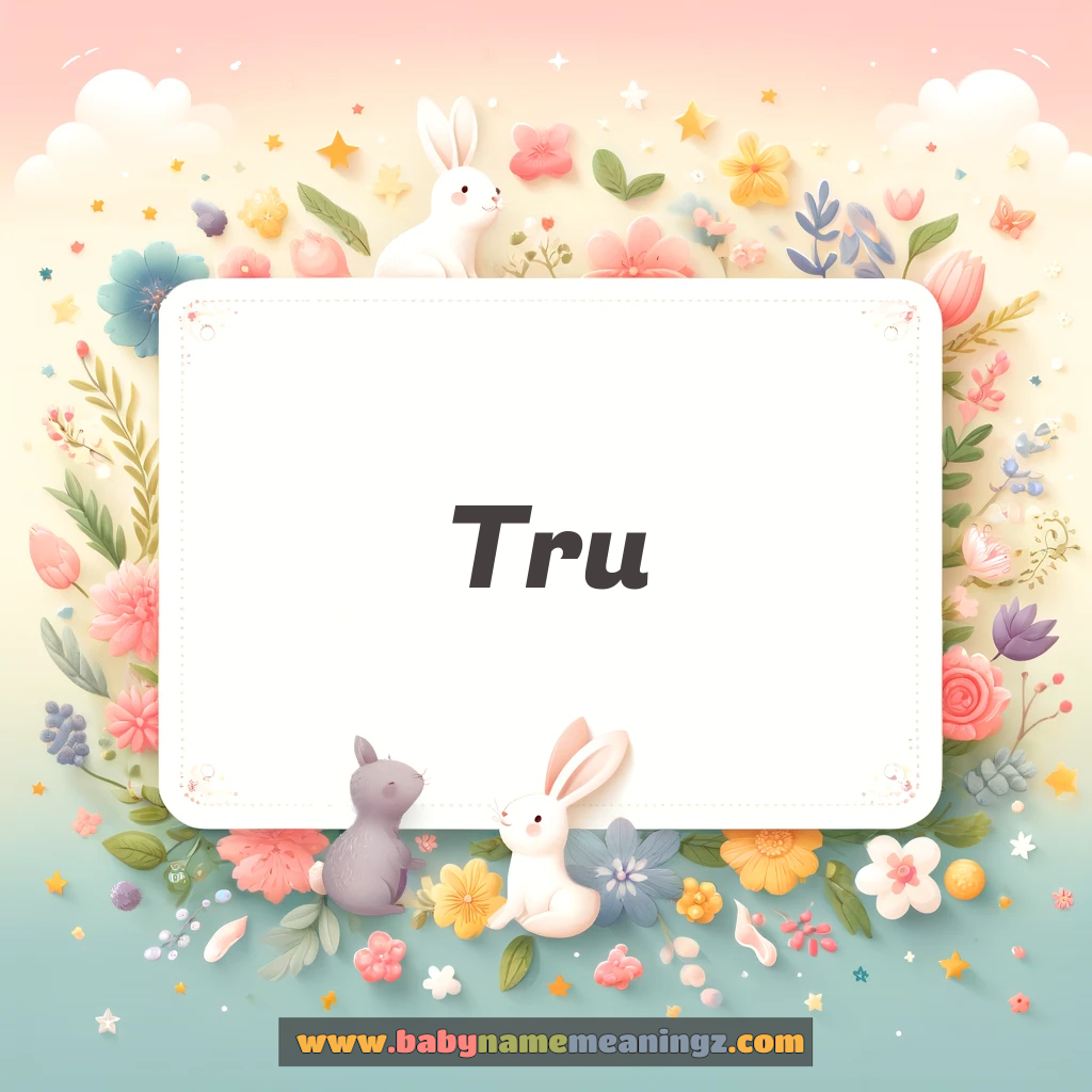 Tru Name Meaning  (  Boy) Complete Guide