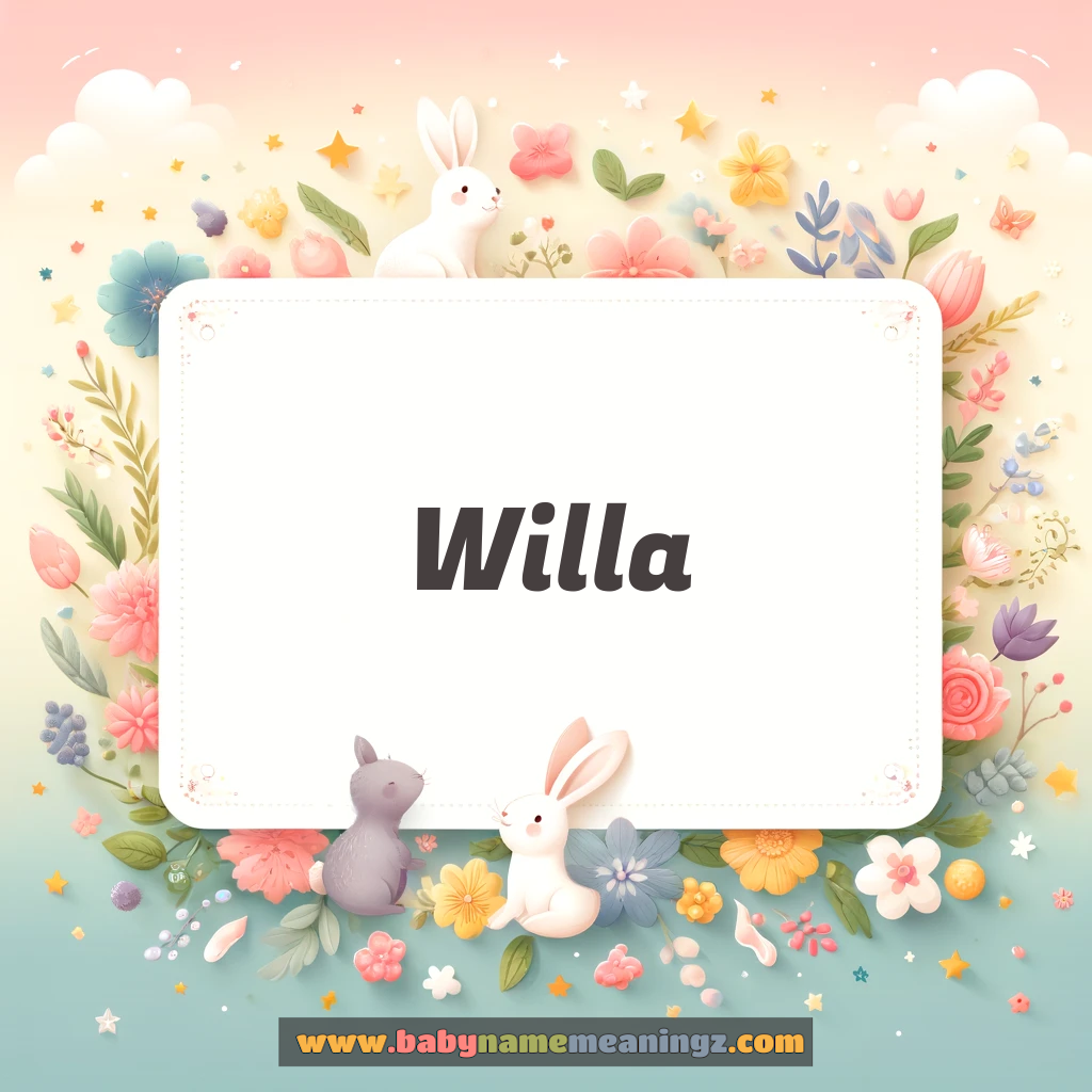 Willa Name Meaning & Willa Origin, Lucky Number, Gender, Pronounce